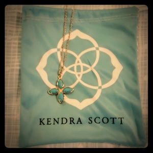 Brand new turquoise ang gold necklace